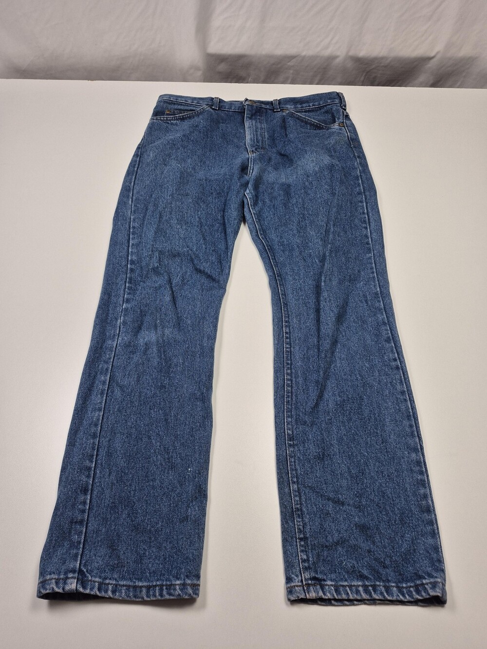 VTG L.L. Bean Jeans Mens 35x31 Blue Straight Leg Denim Regular Fit Made in USA